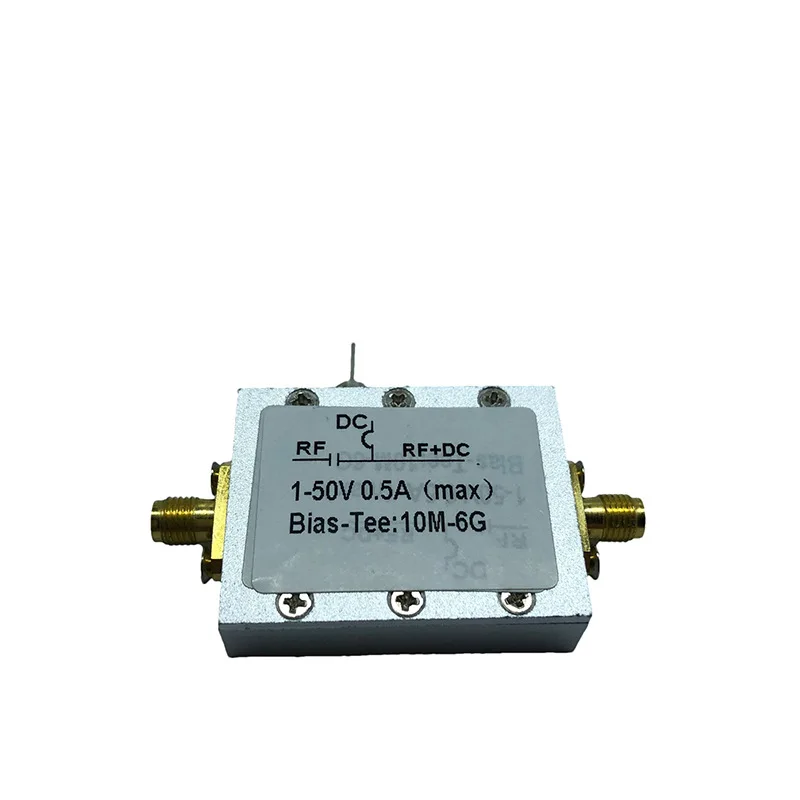 RF DC Break Device Biasing Device Coaxial Feed Bias Tee 10MHz-6GHz　Low Insertion Loss