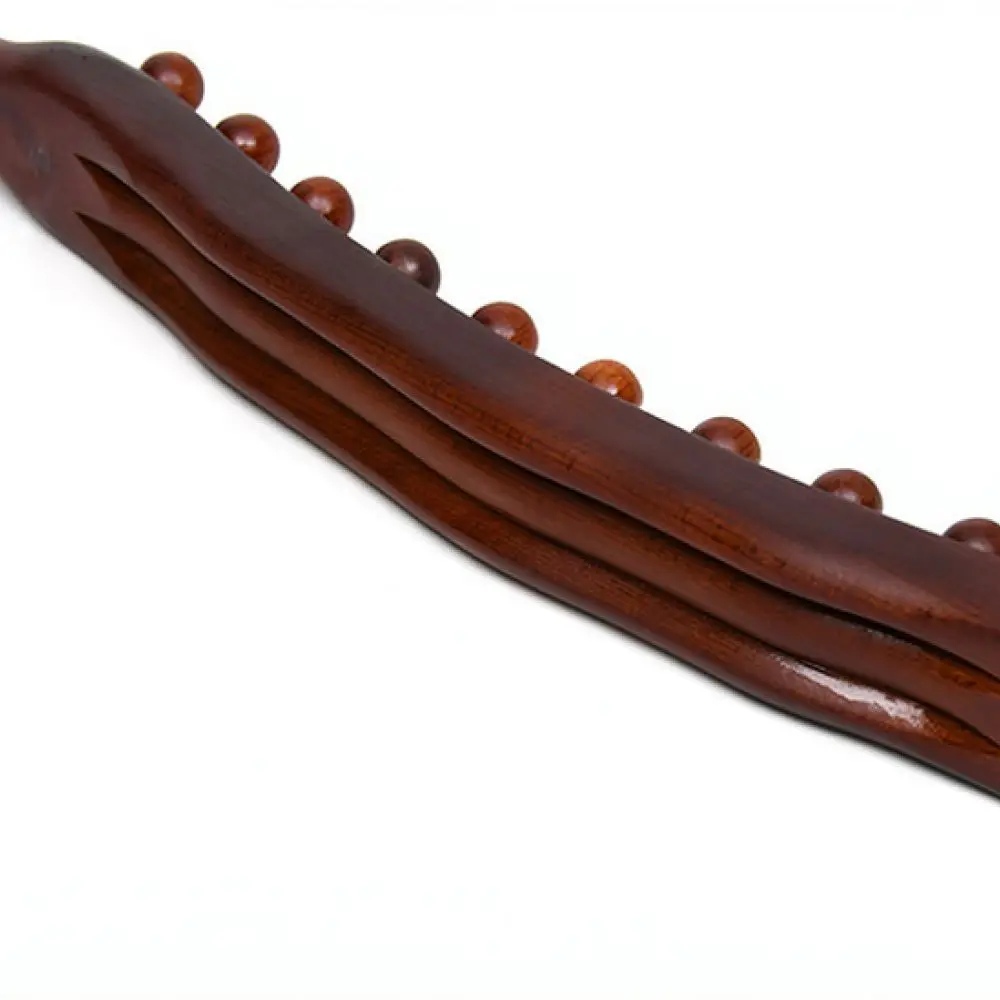 Beech Wood Meridian Roller Stick Carbonized Manual Massage Wand For Full Body Muscle Relaxation Scraping Health Tool