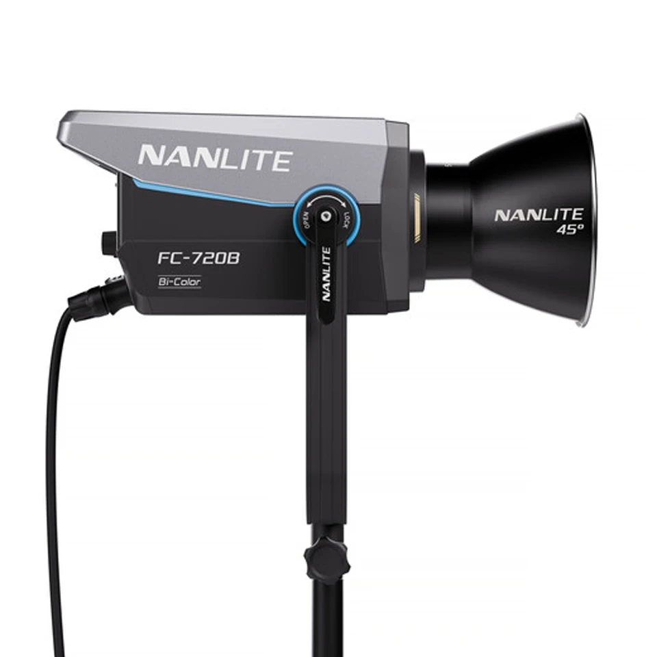 Nanlite FC-720B 2700K to 6500K Bi-Color LED Video Light with Bowens Mount for Studio Photography Fill Light CRI 96 TLCI 98