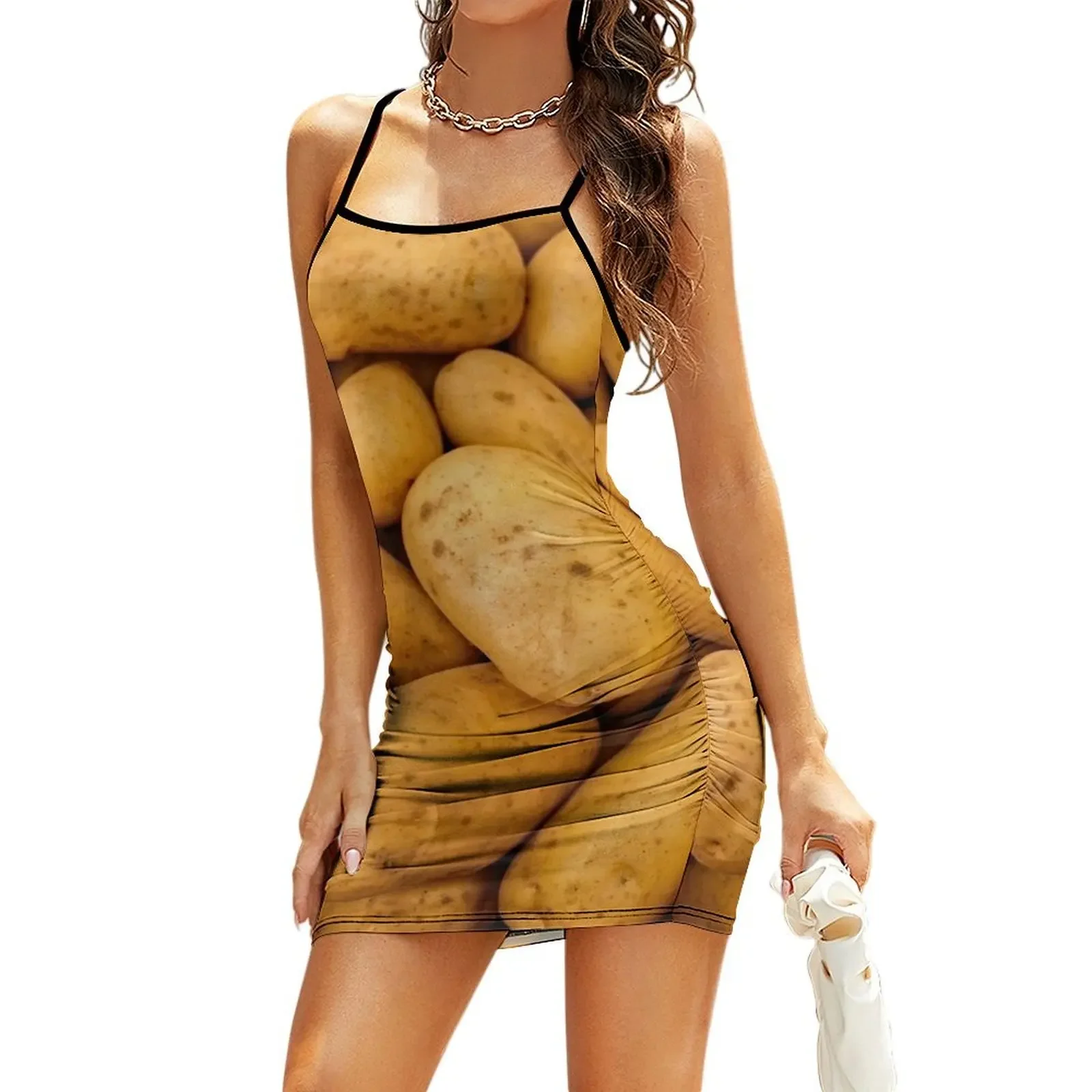 

Potatoes Sling Dress dresses for womens dress women summer 2026 elegant women's sets dress for women summer