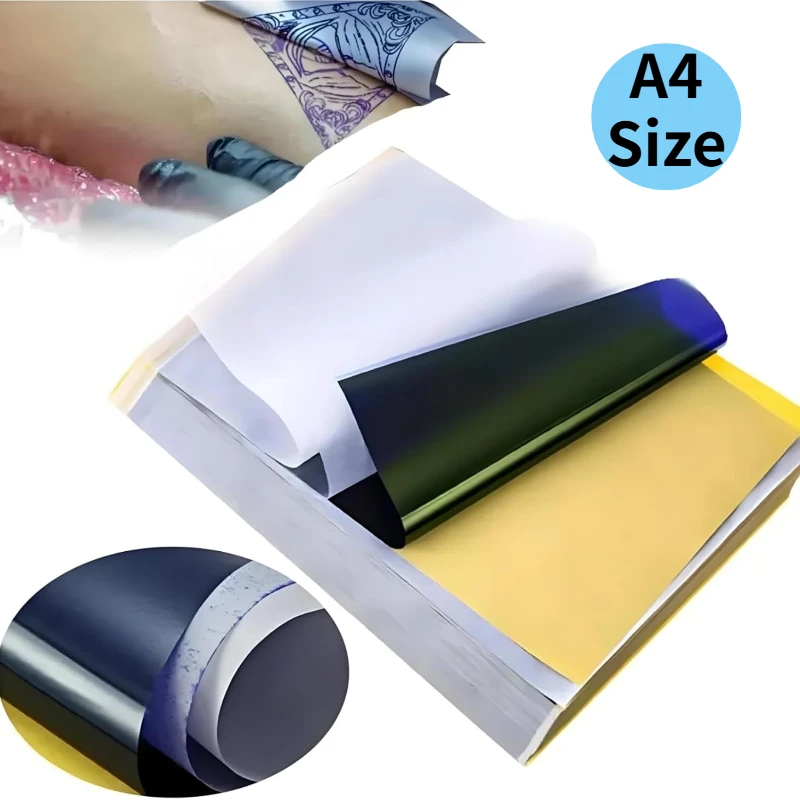 180/5pcs Professional Tattoo Transfer Paper A4 Tattoo Stencil Paper Carbon Thermal Copy Paper Tattoo Transfer Machine Accessory