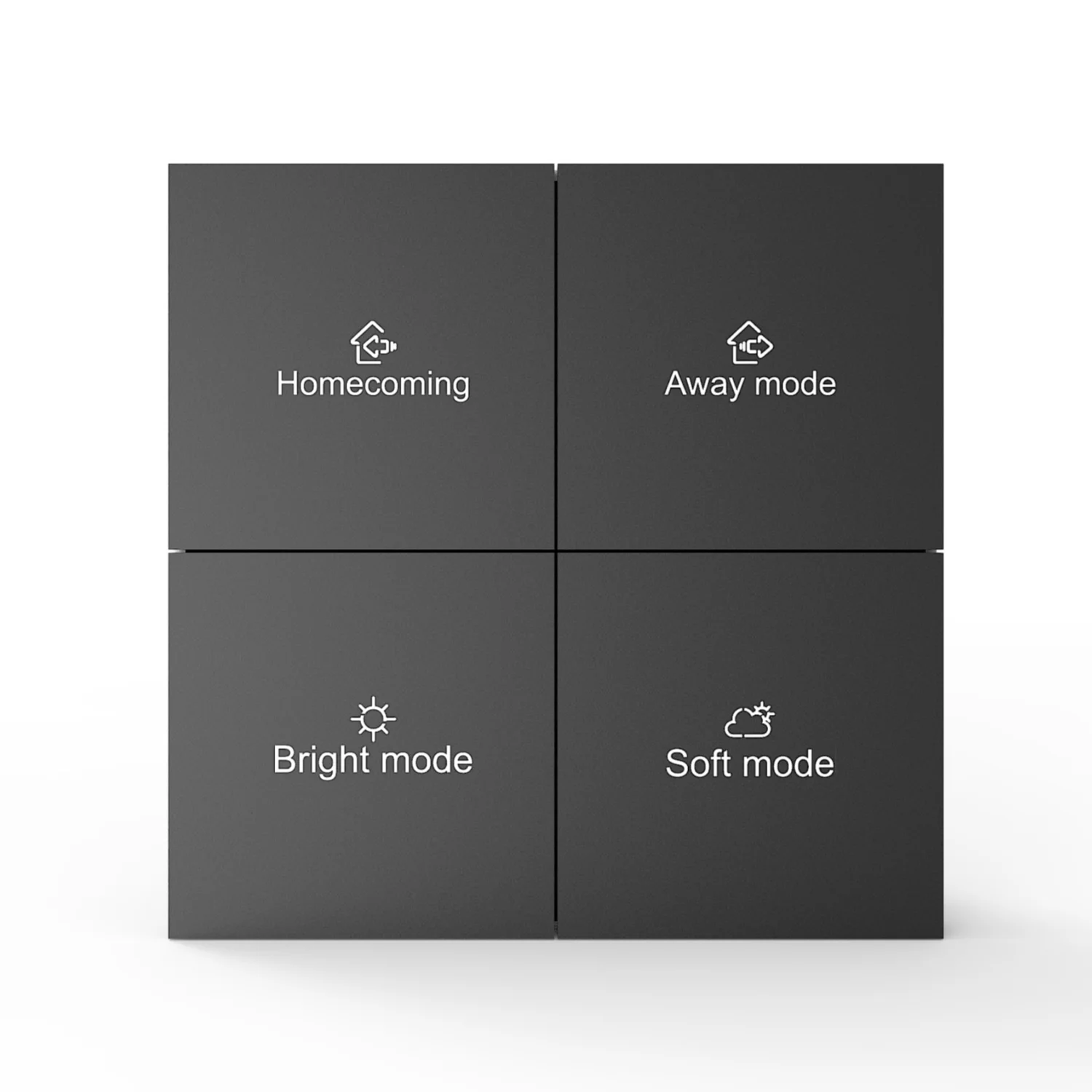 

M8 4-кнопочный Tuya Smart Zigbee Switch Материал из алюминиевого сплава для домашнего помощника