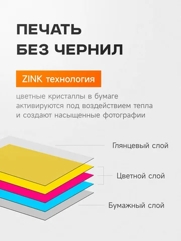 Фотобумага Xiaomi для карманного принтера (50 листов)