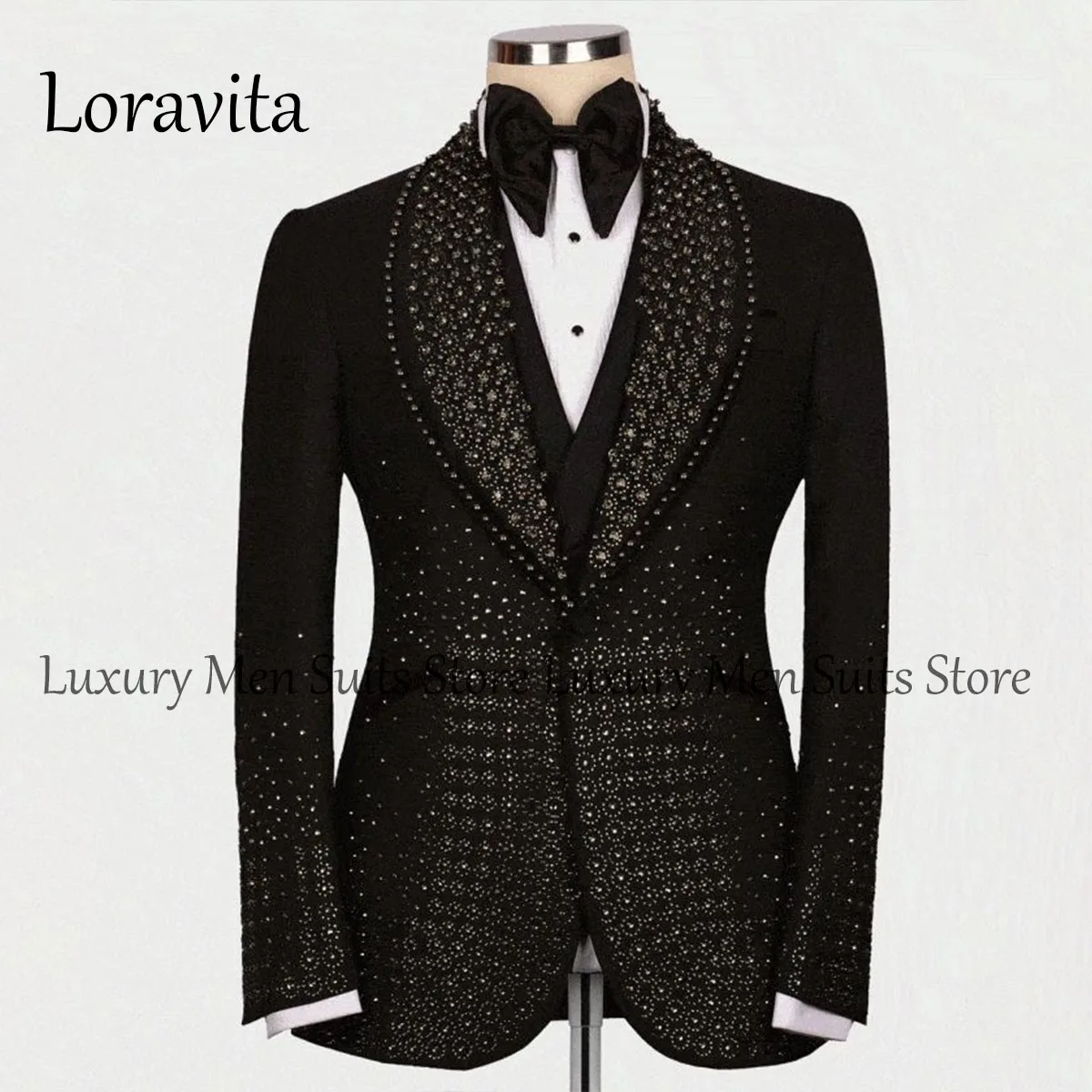 

Single Breasted Ornament Tuxedos Men Suits 3 Pieces Wedding Groom Dinner Party Shawl Lapel Male Prom Blazers Ternos Completo