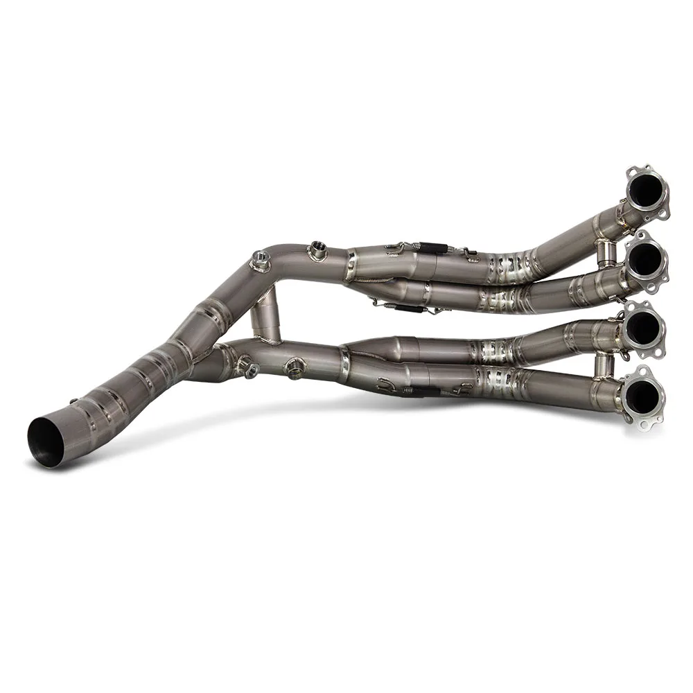 Motorcycle Exhaust Manifold For BMW S1000RR S1000R M1000R 2019-2025 Full Titanium Front Link Pipe Adapt OE Muffler Racing Line