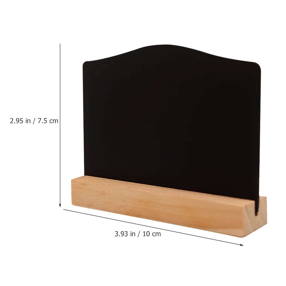 8pcs Mini Double-sided Blackboards Message Board Mini Blackboard Rustic Chalk Sign Message Board Sign
