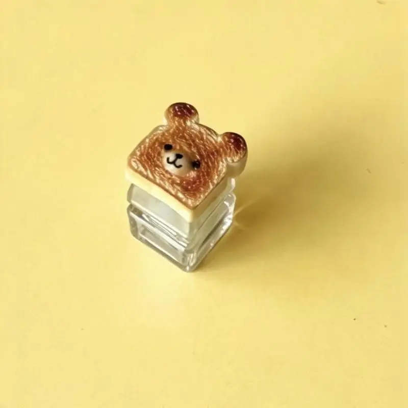 Lustiger Brot-Tastenkappen-Stressabbau-Klicker-Schlüsselanhänger, Mini-Mechanischer Anhänger, Tastatur-Tastenring, Dekompressions-Fingerspitzen-Schlüsselanhänger – Detail 2