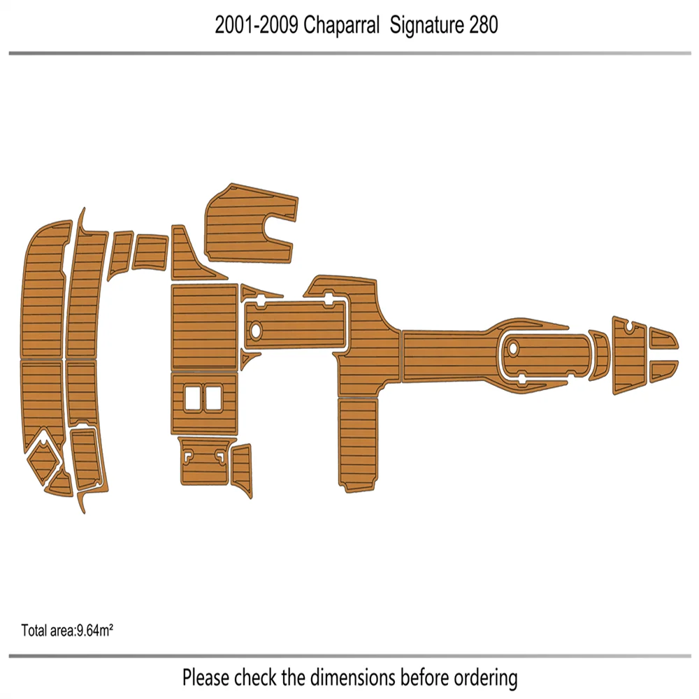 

2001-2009 Chaparral 280 Платформа для плавания в кабине, 1/4 фута 6 мм, пенопласт из ЭВА, искусственный коврик, пол