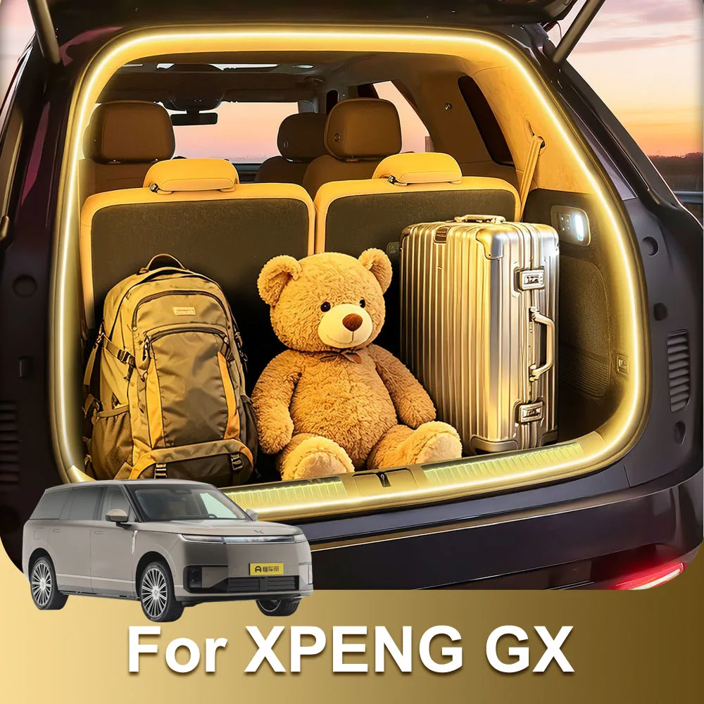 Fit For Xpeng GX Trunk Ambient Light Automotive Modification Supplies Rear Trunk Lighting Concealed Lamp
