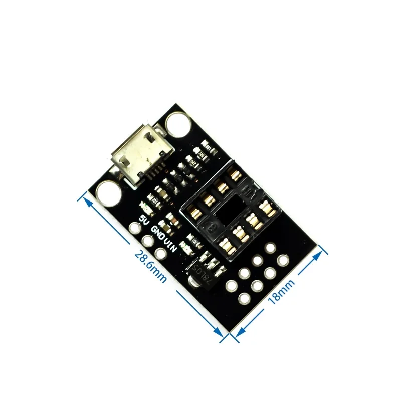 ATtiny13A/ATtiny25/ATtiny45/ATtiny85 Pluggable Development Programming Board For Arduino