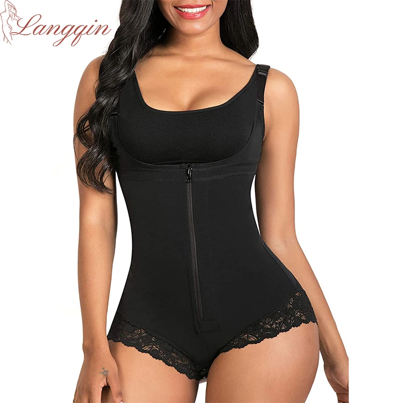 Full Body Shaperwear Postpartum Girdle Faja Compression Bodysuit Shapewear