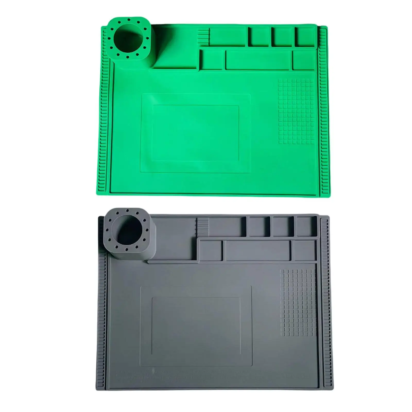 Soldering Mat Multi Purpose Multiple Storage Compartments Neat Soldering and Repair Mat for Computer Soldering Station Welding