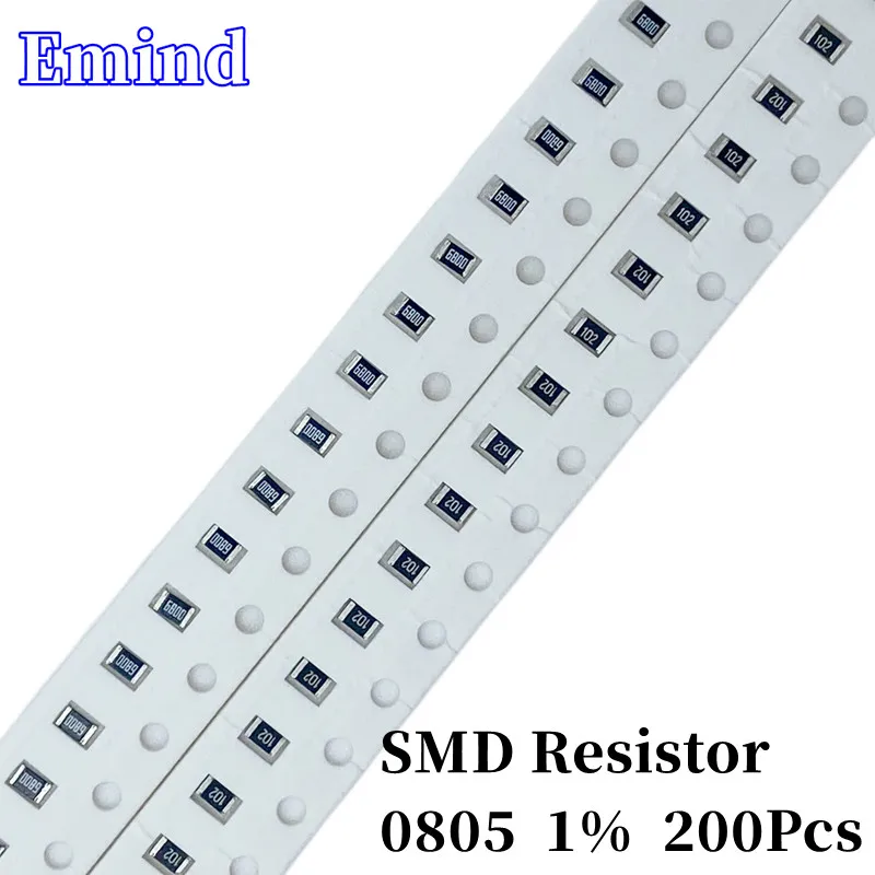 200 шт., Smd Резистор 0805 0R 10R 100R 180R 56 47 68 1% 560Ohm 1K 2K 470K 4,7 K 10K 20K 47K 56K 68K 5,6 K 6,8 K 100K 470K 560K 680K 1M