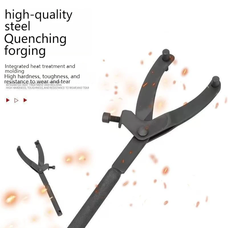 

Y-образный суппорт маховика мотоцикла, съемник трансмиссии, инструмент для снятия шкива маховика, гаечный ключ для звездочки для скутера, мопеда