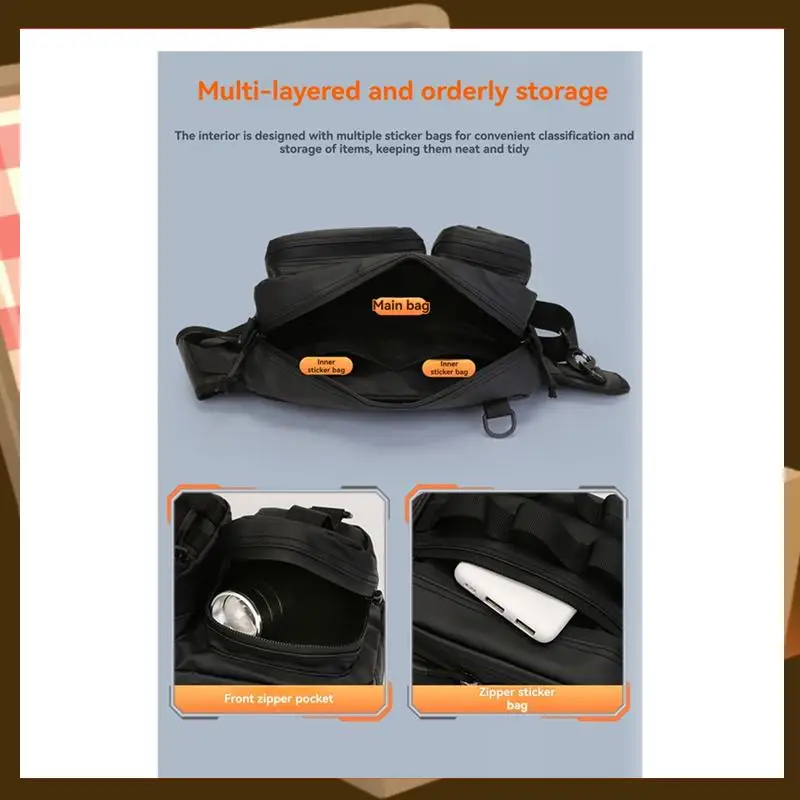 Fishing Chest Bag With Fish Rod Sport Waist Bags Lure Organizer Storage Single Shoulder Case Lures Storage Fanny Pack-AA85