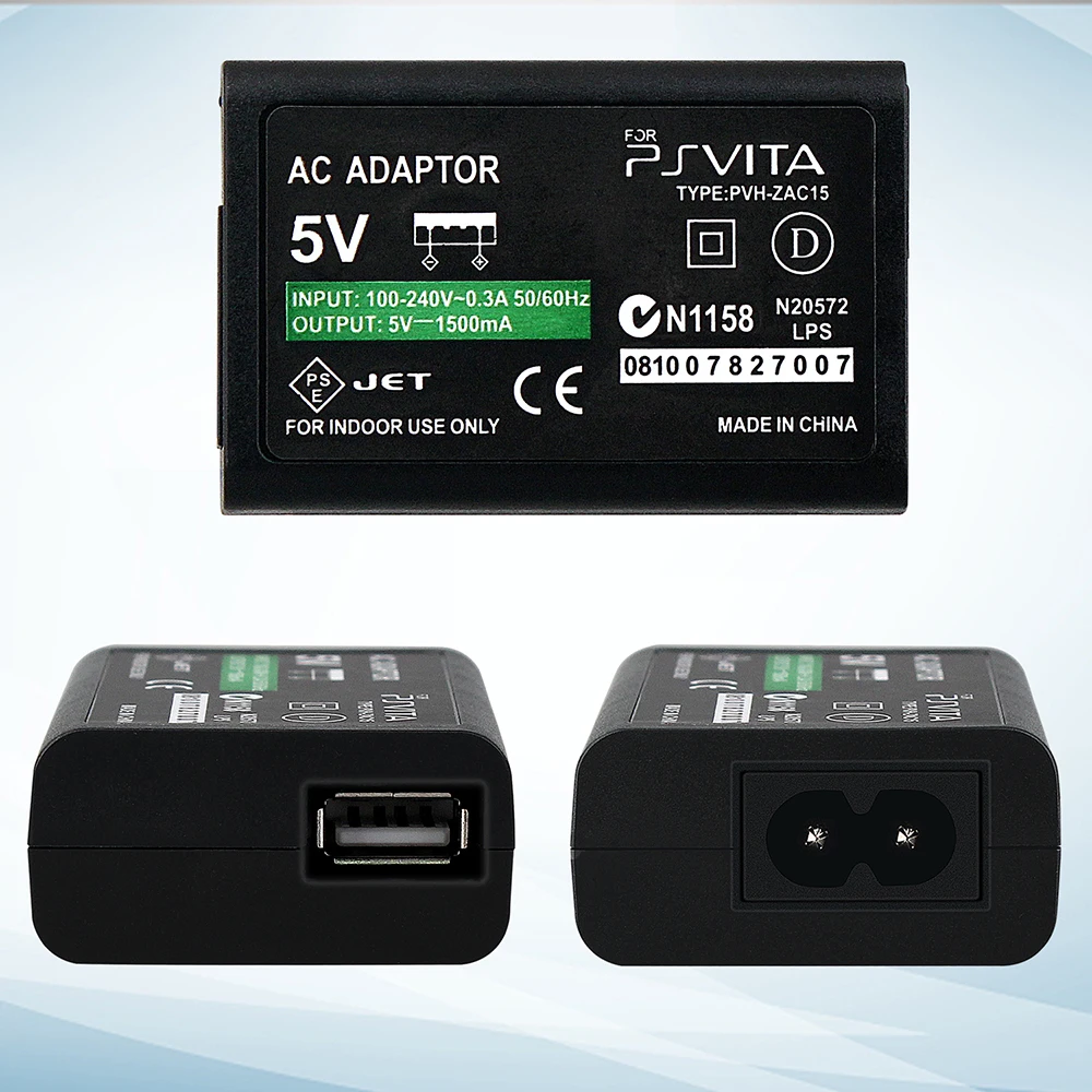 OSTENT 5V zasilacz sieciowy ładowarka ścienna do domu przewód zasilający do Sony PlayStation PS Vita PSV kabel ładujący ue/US/UK wtyczka