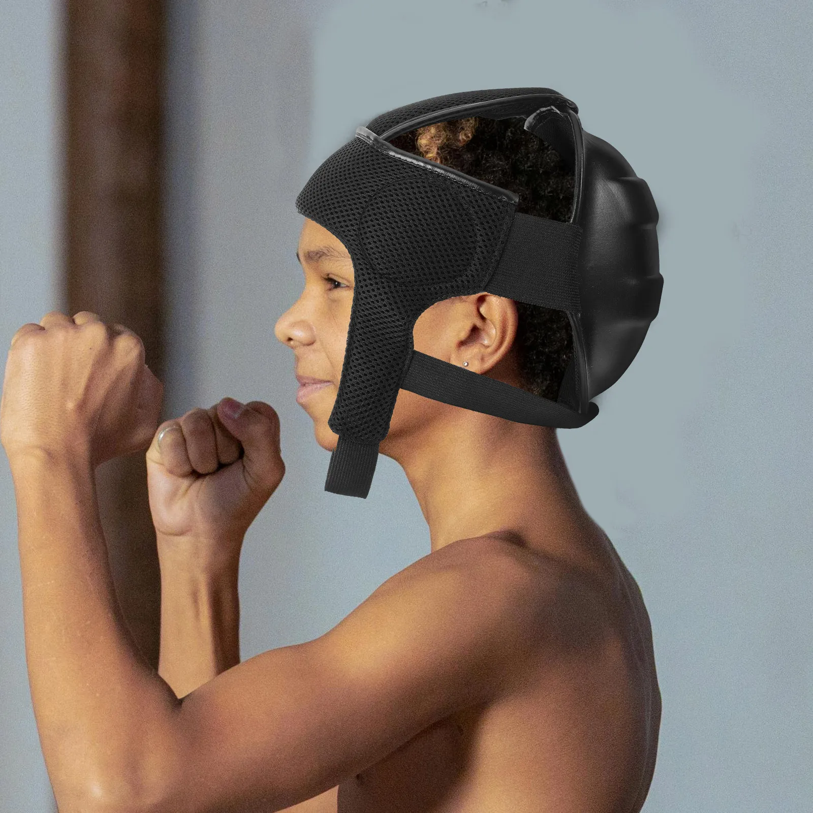 

Wrestling Headgear Breathable Lightweight Protective Boxing Comfortable Sponge Padding Sport Accessory Boxing Headgear