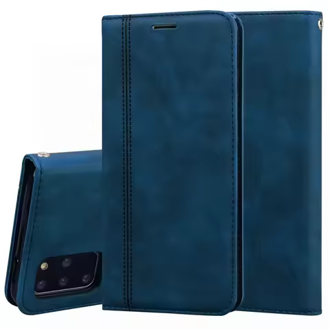 Leather Flip Wallet Case For Samsung Galaxy S10 S20 S21 FE S22 Ultra J6 J4 Plus A7 2018 J5 J7 2017 J3 2016 J2 Core Book Cover