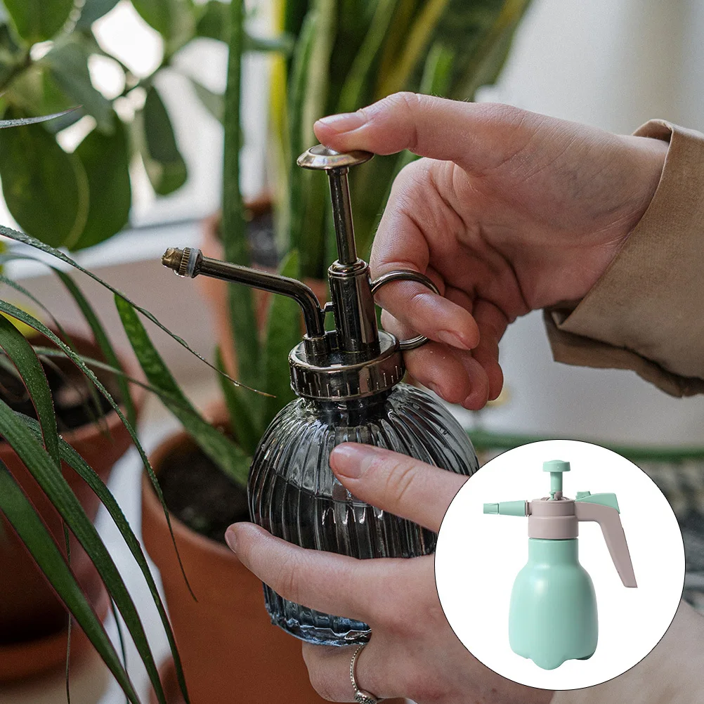 

1pc Thicker Pneumatic Spray Bottle Adjustable Nozzle For Gardening Watering Cleaning Refillable Horticulture Sprayer