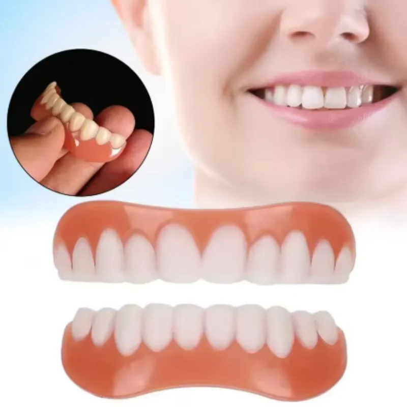 Silicone Dentures For Women Men User Friendly Safe Professional False Teeth Easy And Convenient Denture Modification Kit