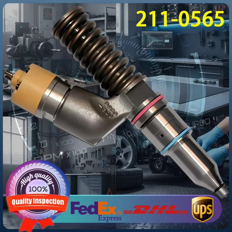 

211-0565 High Quality Diesel Fuel Injector 2110565 Common Rail Injector for Caterpillar CAT C18 Diesel Engine