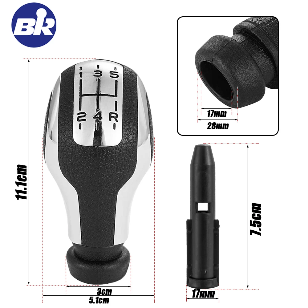 Neues Auto-Zubehör 5-Gang-Schaltknauf für PEUGEOT 207 208 307 407 508 308 3008 408 für CITROEN C3 C5 Auto-Styling – Detail 1
