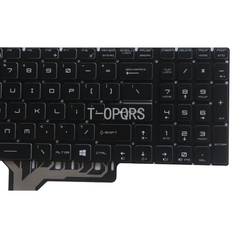F FOR MSI GL65 9SCK 9SDK 9SEK Leopard 10SDK 10SEK Keyboard US Per-Key RGB Backlit