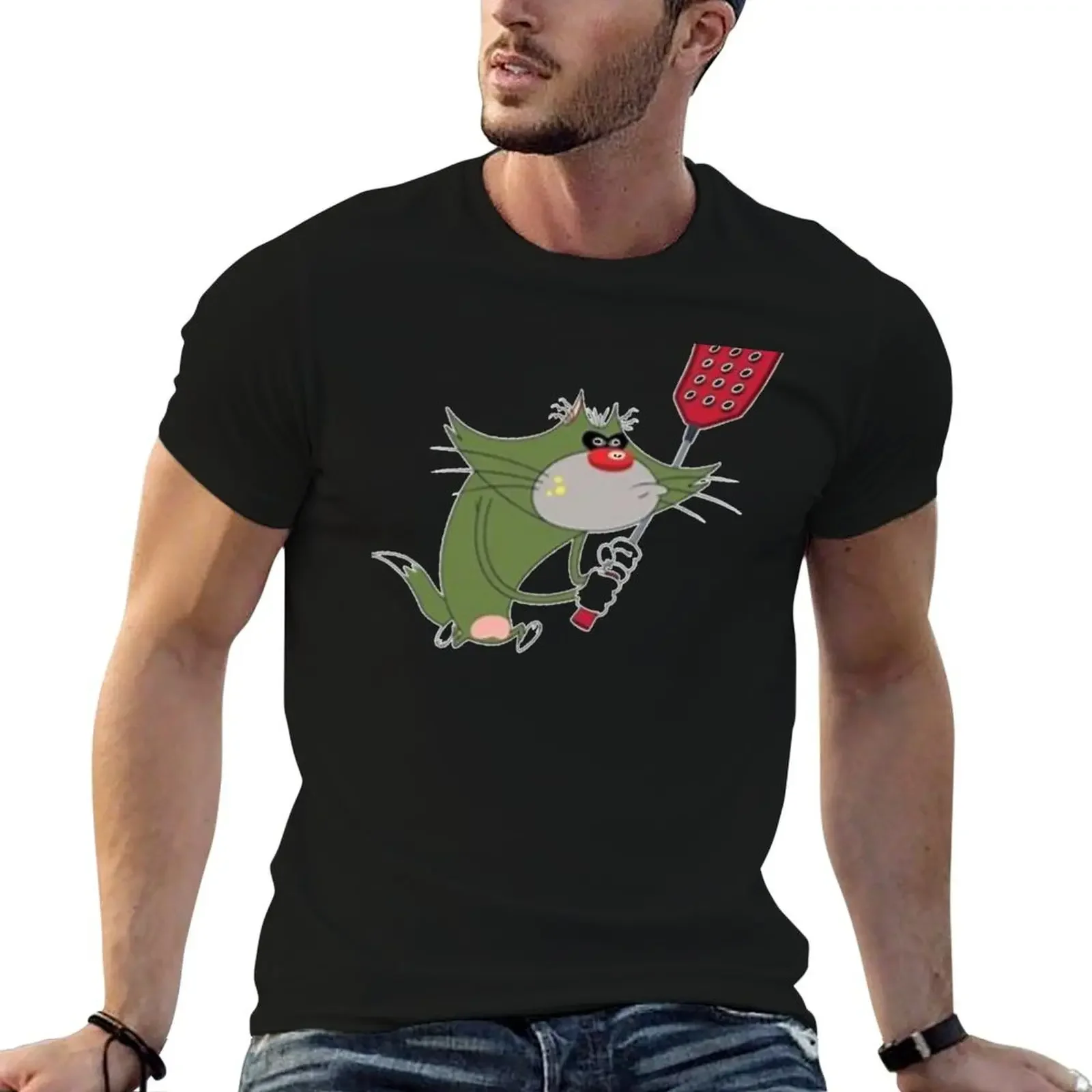 Oggy and the Cockroaches T-Shirt for a boy oversized vintage customs design your own shirts men