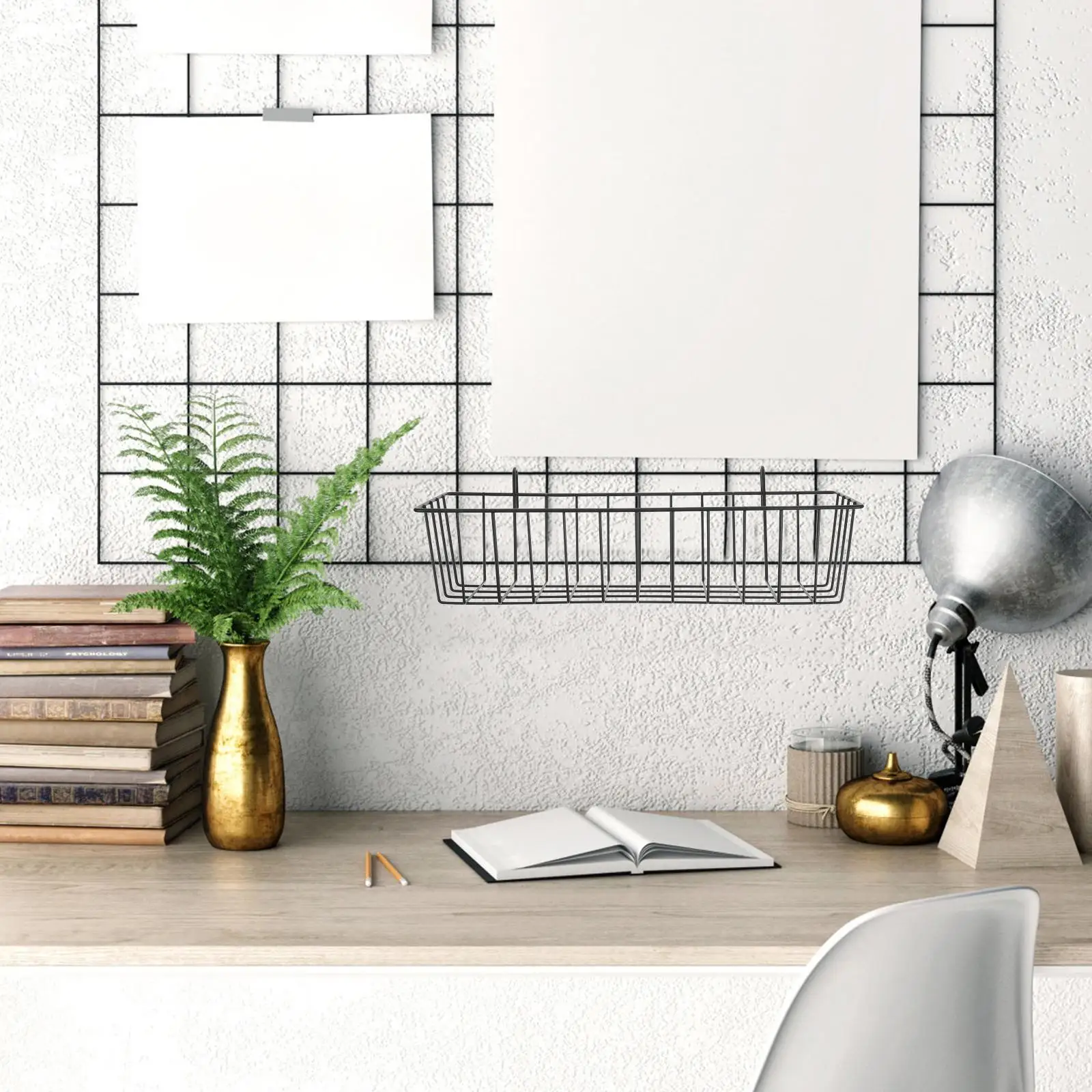 Iron Hanging Basket Wire Organizer Small Storage Rack Bathroom Metal Toilet Holder Kitchen