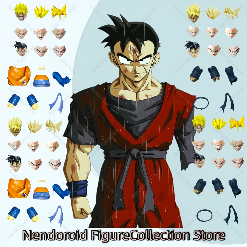 

New N&T NT SHF Dragon Ball Z Future Son Gohan SSJ Super Saiyan 3.0 Kong Head Sculpt Accessory Pack Anime Action Figure