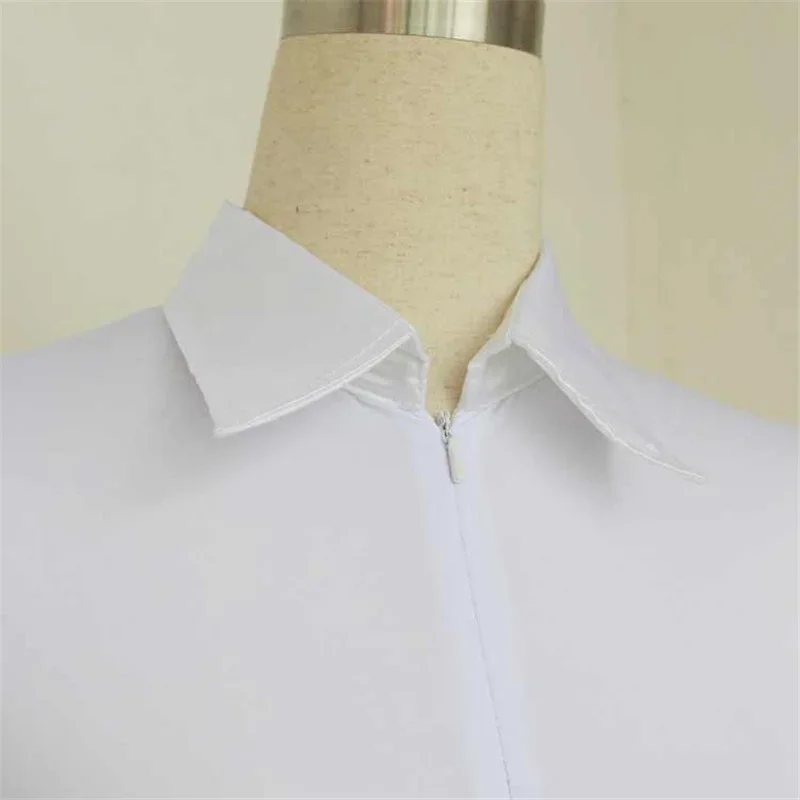 Chemise Latine à Manches sulfpour Enfant Garçon, Vêtement de brevde Salle de Bal Blanc, Salsa/Cha Cha/Régions ba