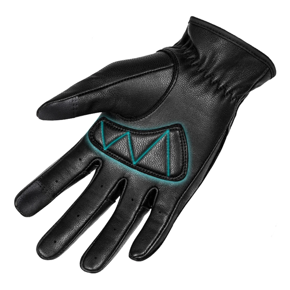 Guantes de moto resistentes al desgaste, impermeables, sujetadores de gancho y bucle, antideslizantes y anticaídas