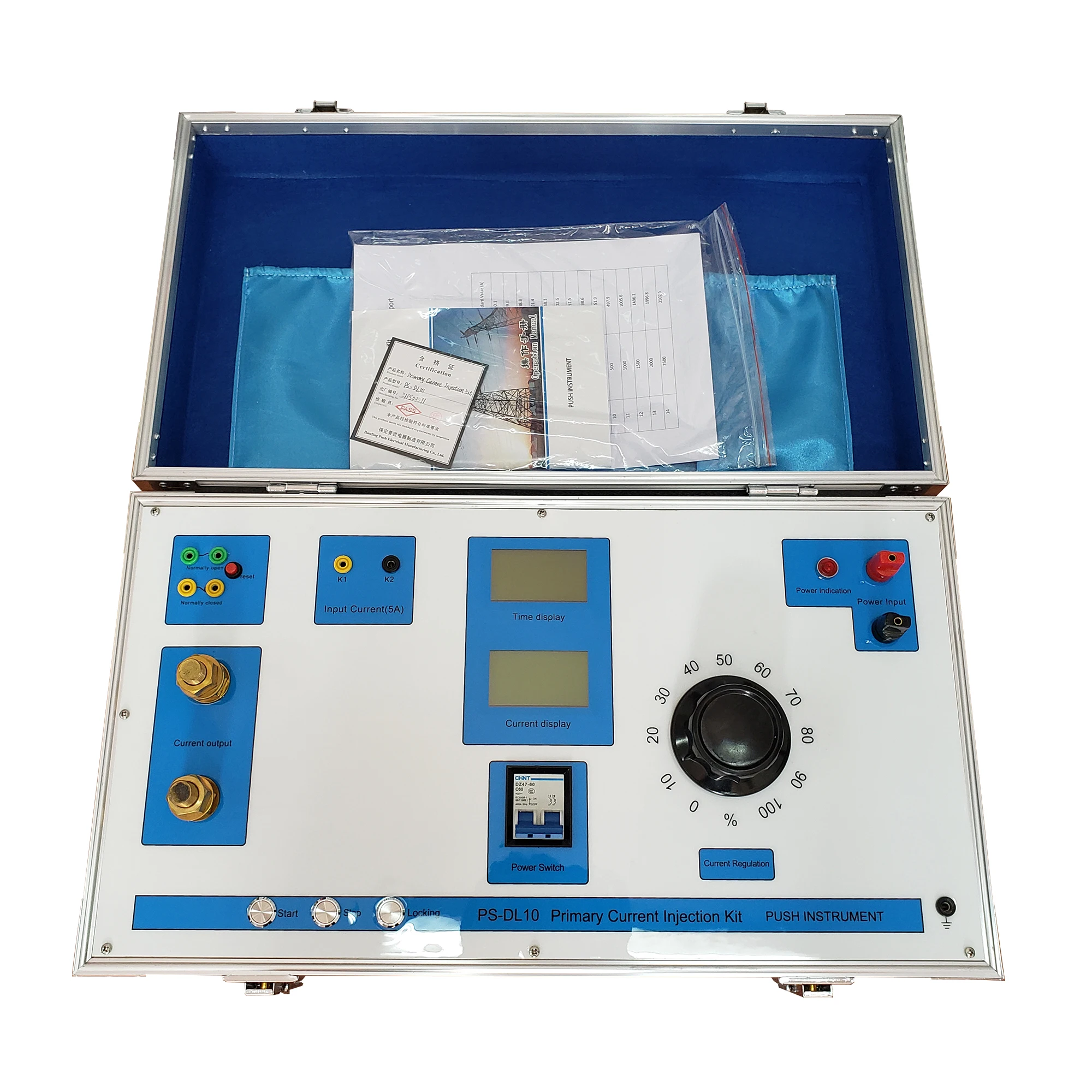 Portable Power System Simulation AC DC Circuit Breaker Testing and Calibration High Current Generator