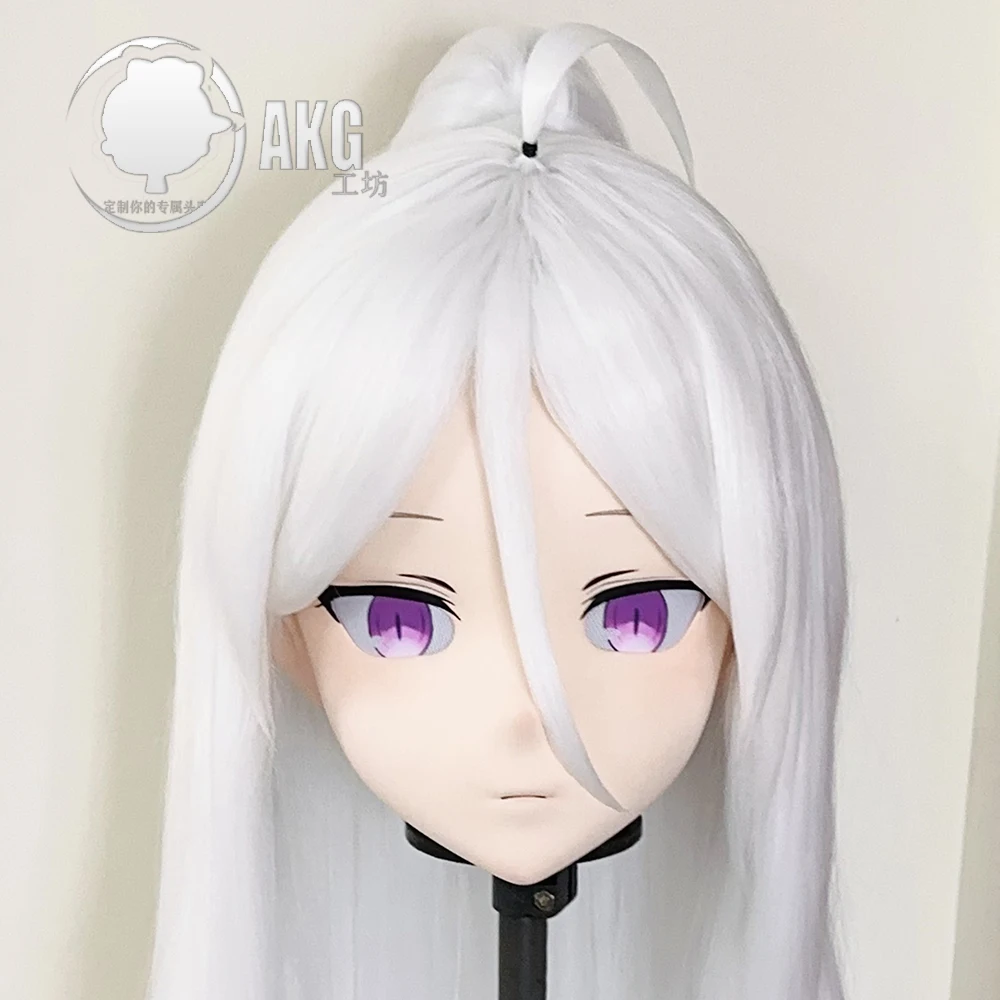 

(AL211)Customize Character Crossdressing Female/Girl Resin Full/Half Head With Lock Anime Cosplay Japanese Animego Kigurumi Mask