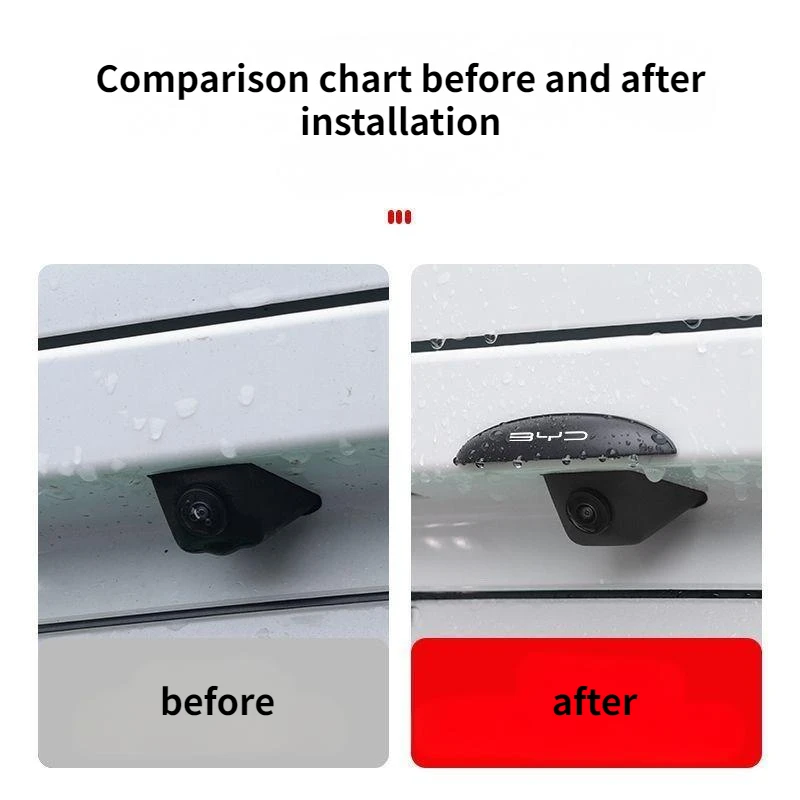 BYD كاميرا خلفية غطاء للمطر ل BYD دولفين تصفح Atto 3 يوان زائد ختم دولفين سونغ زائد Atto 2 سيليون القرش النورس ABS