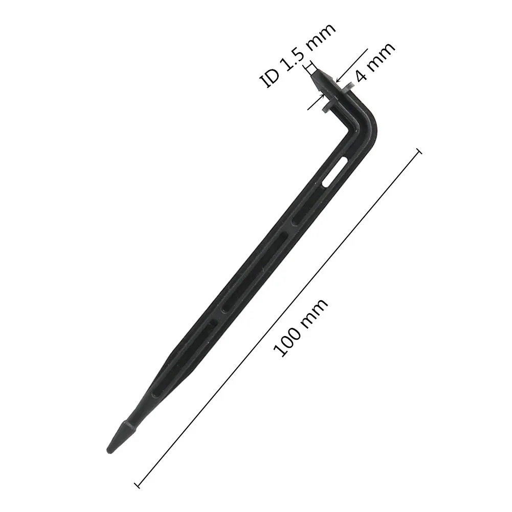 100Pcs 3mm Barbed Curved Garden Irrigation Arrow Drippers Drip Arrow Micro Drip Irrigation System Dripper 3/5mm Hose interface