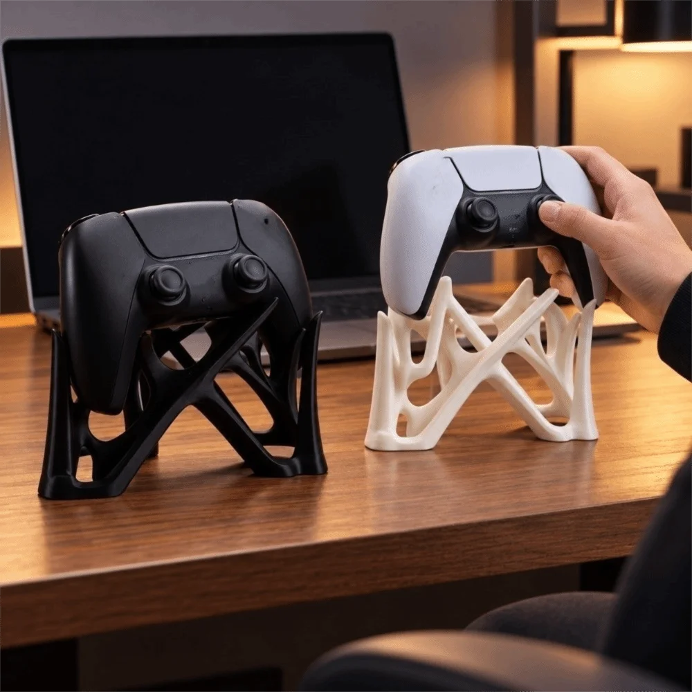 3D Printed Game Controller Stand Stable Decorative Game Controller Holder Plastic Space Saving Gamepad Support Bracket