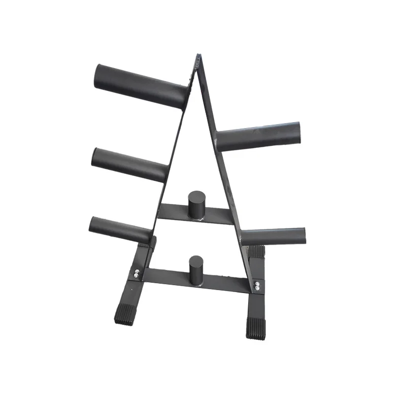 ชั้นวางบาร์เบลเหล็กอเนกประสงค์สำหรับเก็บแผ่นน้ำหนักแบบตั้งตรงจากโรงงาน - ปลอดภัย ทนทาน สีดำ ปรับแต่งได้สำหรับใช้ในบ้าน