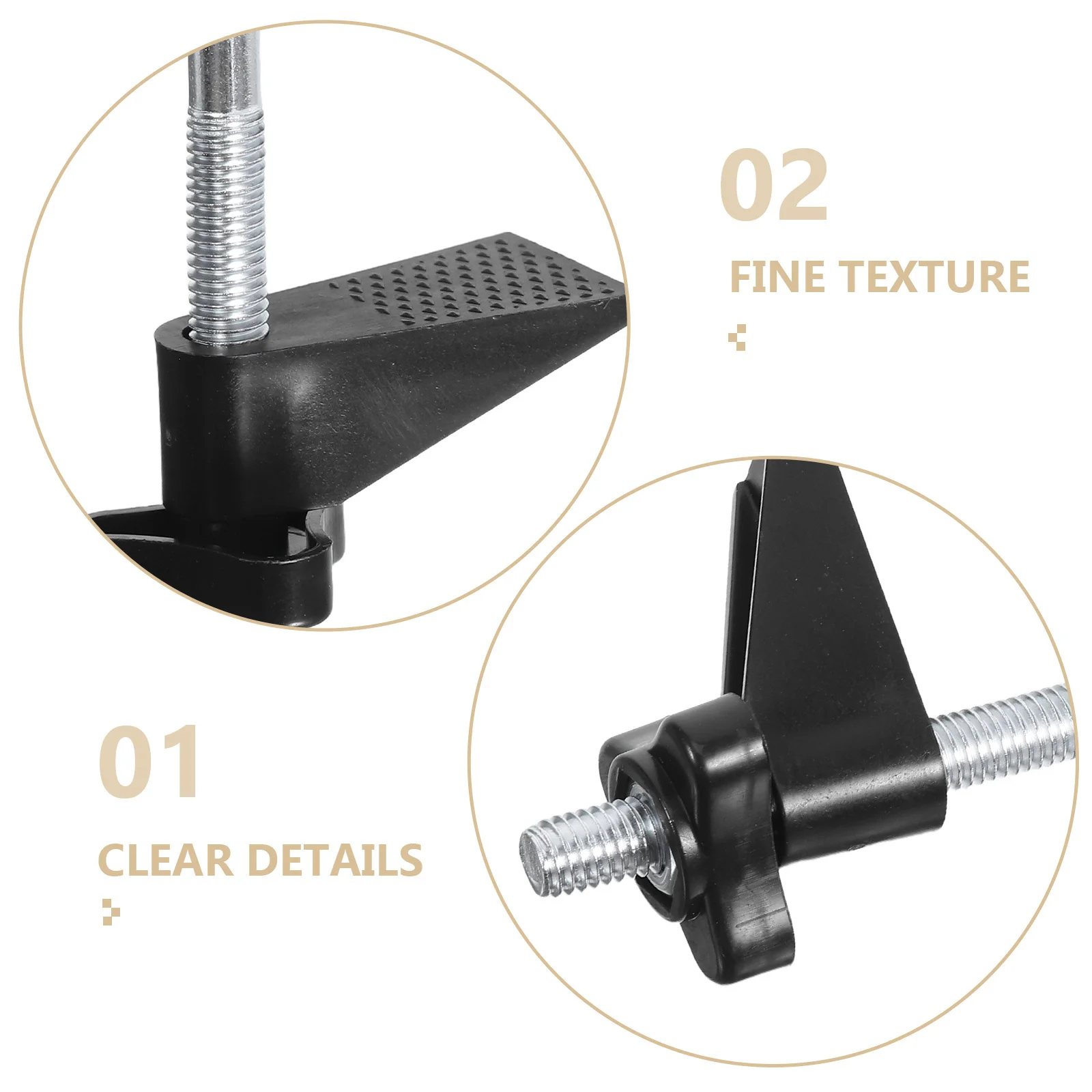 6 قطعة مصباح مكتبي معدني حامل مشابك قوس كليب تنوعا L-شكل تصميم المضادة للانزلاق قبضة مستقرة للعمل دراسة القراءة