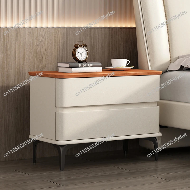 

Nordic Premium Bedside Table Simple Aesthetic Glamour Modern Bedside Tables With Drawers Mesitas De Noche Bedroom Furniture