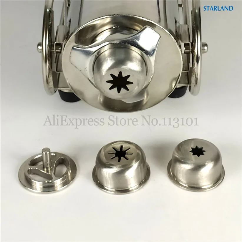 4 Churros Modeling Caps Nozzle Lids Stainless Steel Spare Parts Of Churros Extruding Machines Fittings 2 Options