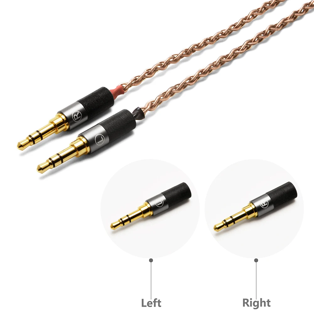 6N Single Crystal Copper Headphone Upgrade Cable for HIFIMAN HE1000SE, ARYA, SUSVARA, AUDIVINA, HE6SE, HE600, Edition XS