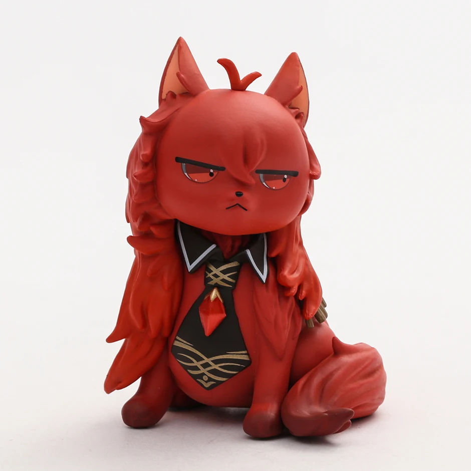 Genshin Impact Keqing Diluc Ragnvindr Wanderer Kuki Shinobu Kitten Form Figure PVC Figurine Collectible Decoration Toy