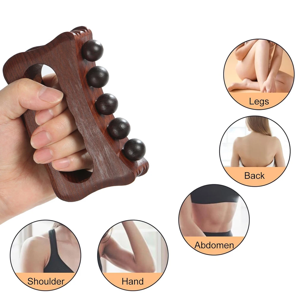 1pc Gua Sha Tool for Face & Body, Natural Wood – Lymphatic Drainage, Jaw Lifting & Nose Sculpting, Head Scalp Massage Comb