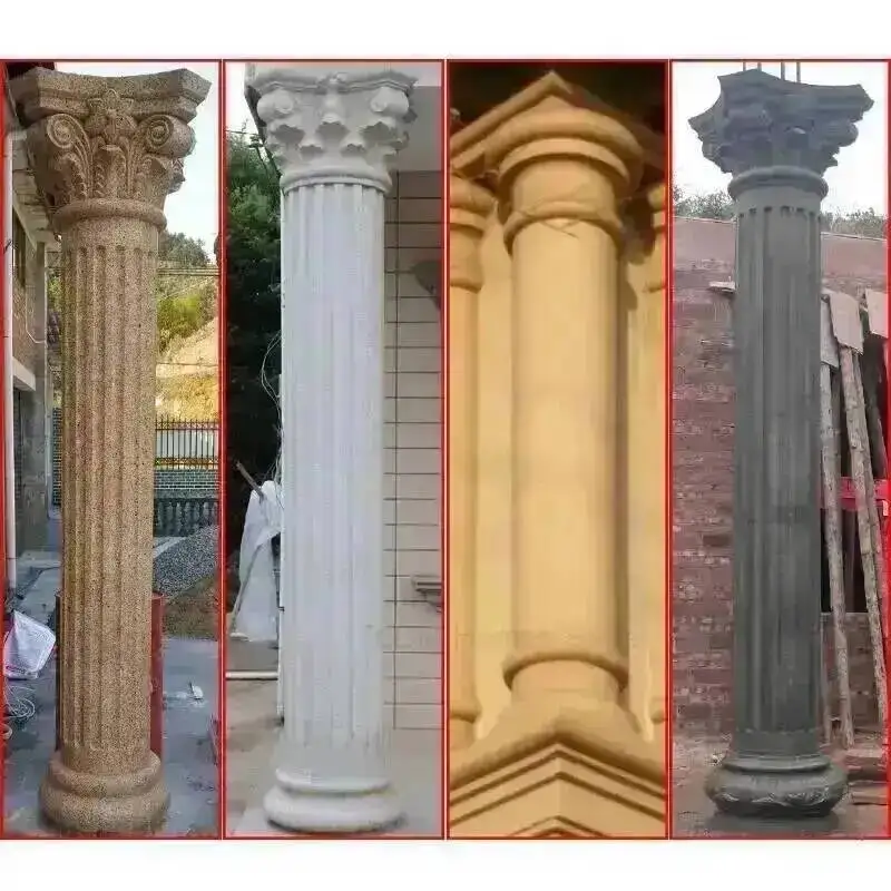 Foot Roman and European Column Head cement Mold Villa Outdoor Garden Gate Fence Thickened Concrete Column Cap and Foot Mold