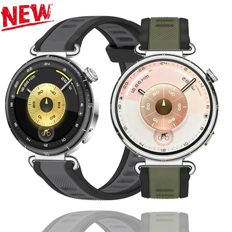 Силиконовый ремешок 18 мм, 20 мм, 22 мм для Huawei Watch GT6-5-4 41 мм, GT6 Pro 46 мм, Garmin Vivoactive 4S, ремешок для Xiaomi Watch S4 41 мм