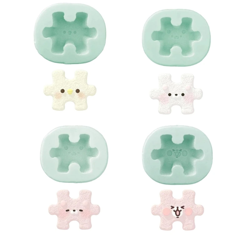 Flexible Kerzenherstellungsform, Cartoon-Puzzle-Silikonform zur Herstellung von Kerzenseife, 3 x – Detail 1