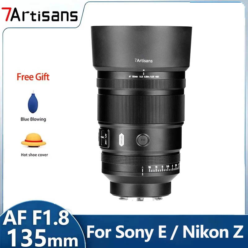 7artisans 135mm F1.8 MAX Full Frame STM Auto Focus Large Aperture Portrait Prime Lens for Sony E Nikon Z Mount Mirrorless Camera