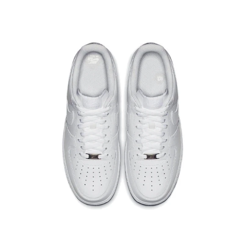 Nike-zapatillas Air Force 1 07 para hombre y mujer, zapatos clásicos de Skateboard, antideslizantes y cómodos, color blanco, originales