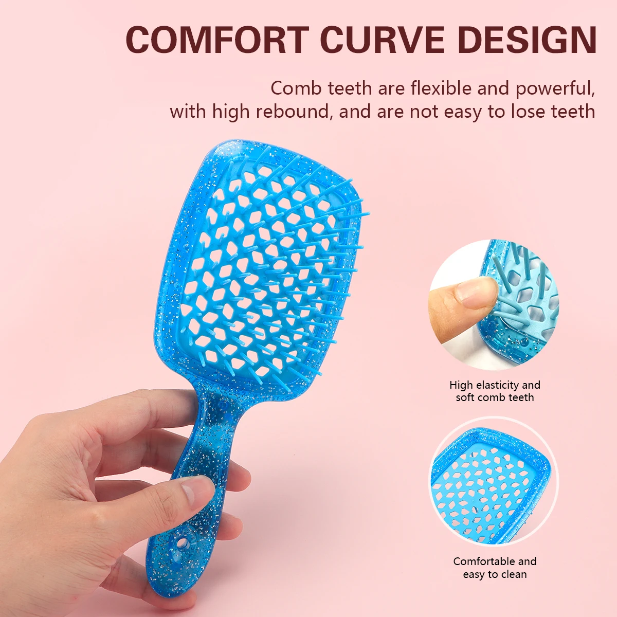 Air Cushion Comb Anti-static Tangled Hair Comb Salon Massage Hollow Out Hair Brushes Barber Househould Styling Tools Accessories